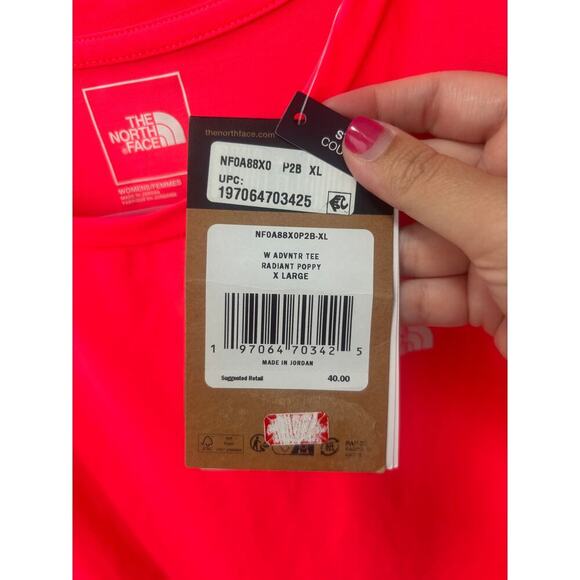 The North Face Women's Radiant Poppy Adventure Tee Size XL - Picture 5 of 5